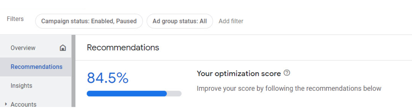 How Can You Improve Your Google Ads Optimization Score?