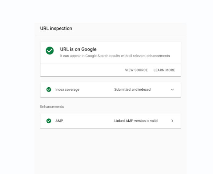 URL Inspection Tool